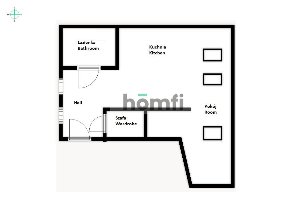 Studio 30m2 near Planty park at Łobzowska street - Квартира - Оренда - Kraków, Śródmieście / Stare Miasto