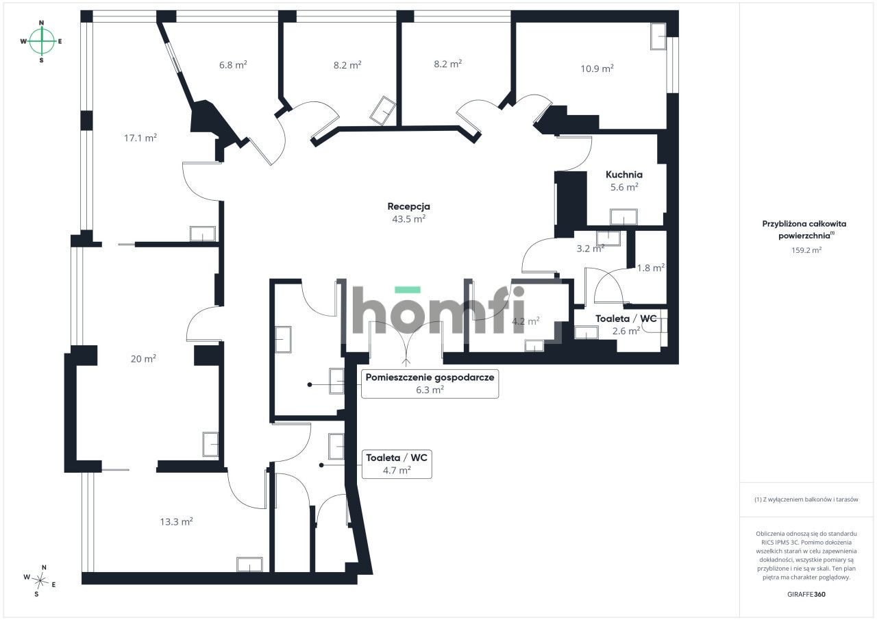 160 m² | Ready-to-Use Commercial Space | Nowa Europa | City Centre - Комерційне приміщення - Оренда - Łódź, Śródmieście