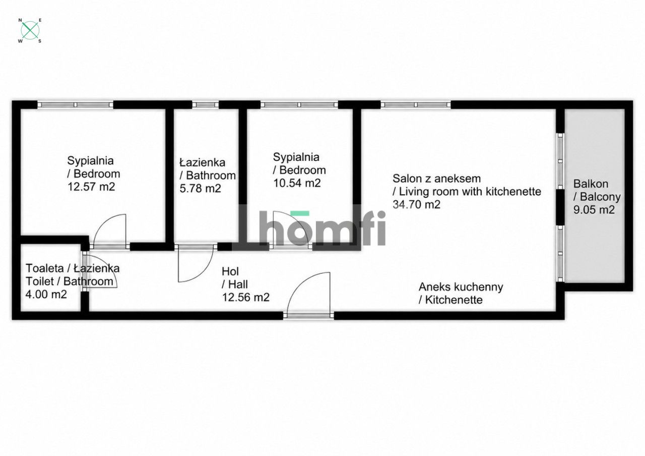 Panoramiczne okna i widok na zieleń | Ruczaj - Mieszkanie - Sprzedaż - Kraków, Ruczaj