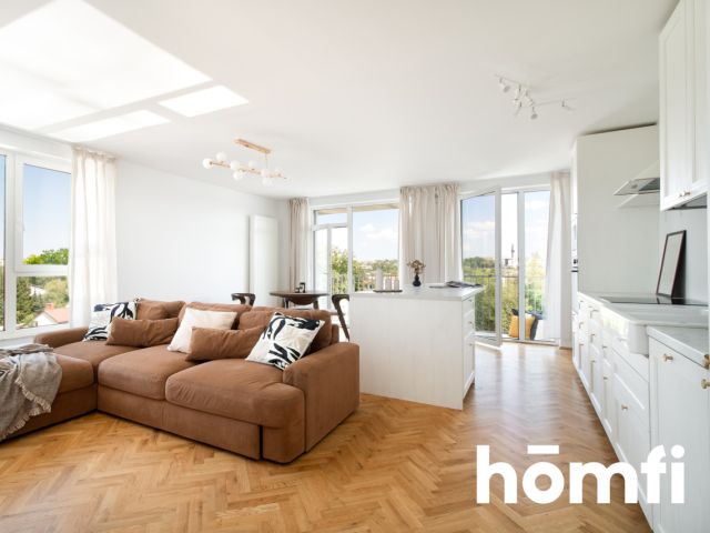 Panoramic windows and views of the treetops | Ruczaj district - Apartment - Sale - Kraków, Ruczaj