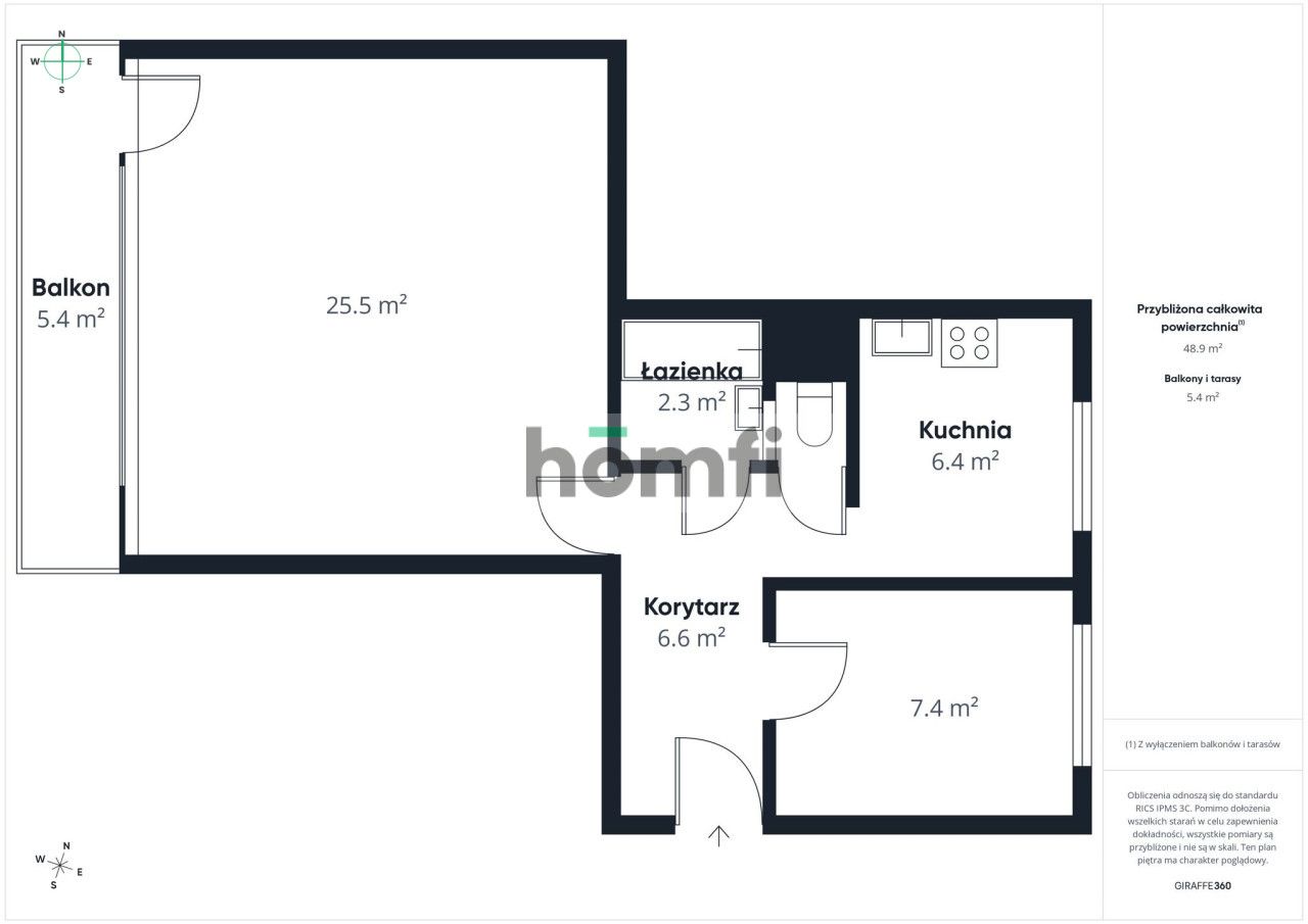 Stylowe | Wygodne 49 m² | Rubinkowo - Toruń | - Mieszkanie - Sprzedaż - Toruń, Rubinkowo I