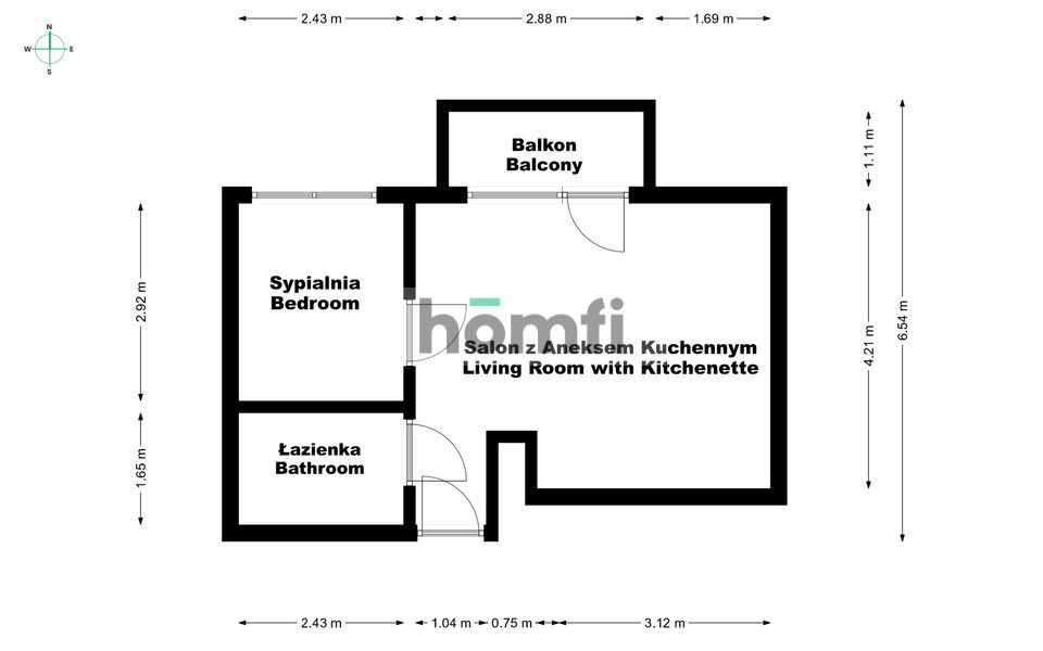 Sunny, Air-Conditioned 2 Rooms with a view on the Park, Mokka Mokotów (46m2) - Квартира - Продаж - Warszawa, Mokotów
