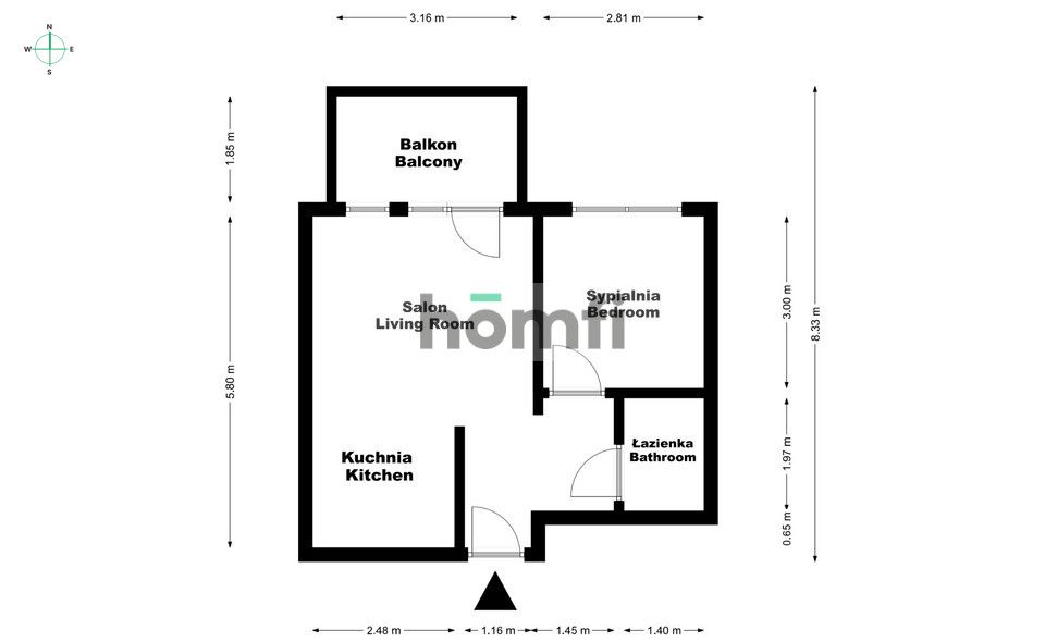 Spacious 2 Rooms in Villa Aqua Investment next to Jeziorko Czerniakowskie Reserve (49m2) - Квартира - Оренда - Warszawa, Mokotów