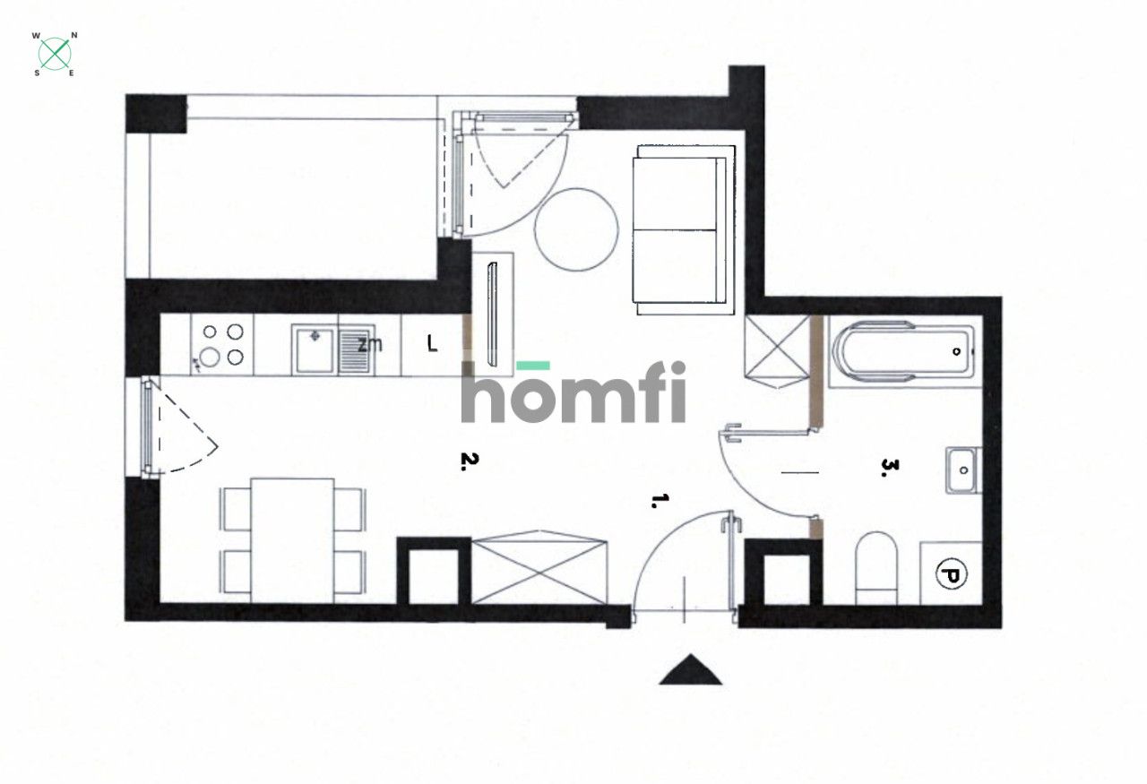 Studio apartment – first rental | Rezydencja Sikorskiego - Apartment - Rent - Kielce