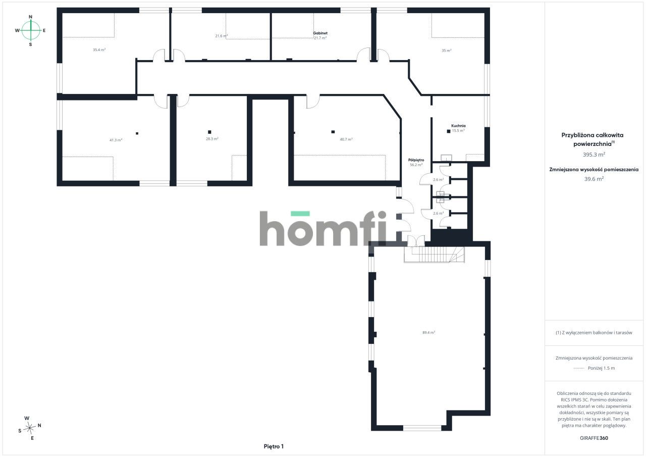 Rabka-Zdrój | Kasprowicza Street | Entire office floor 400 m² + parking for approx. 8-10 cars - Комерційне приміщення - Оренда - Nowotarski, Rabka-Zdrój