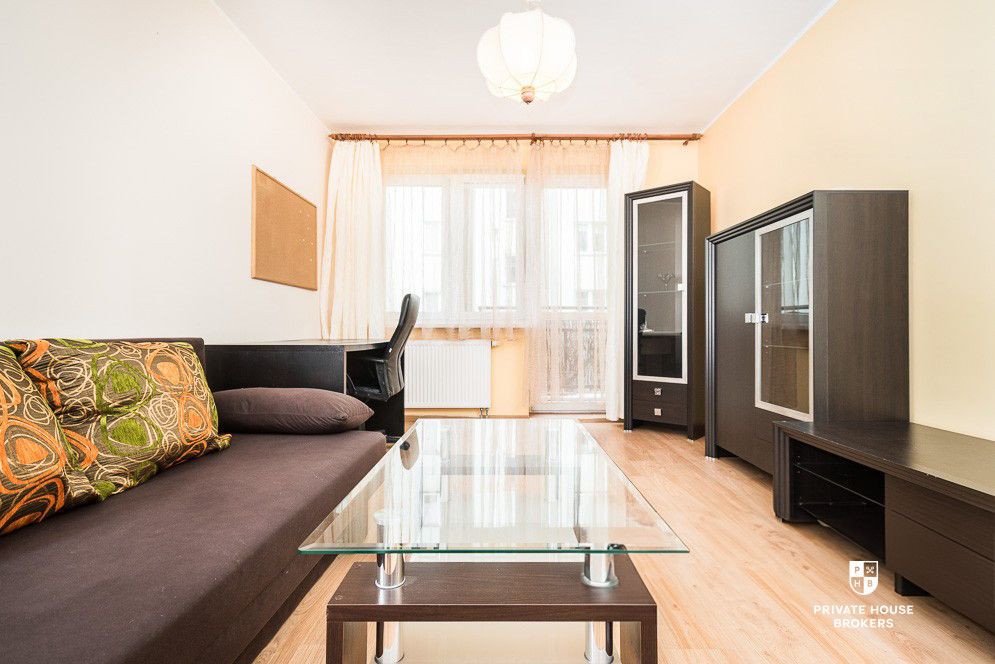 Comfortable, fully furnished two rooms apartment with a balcony - Apartment - Rent - Kraków, Nowa Huta / Oświecenia