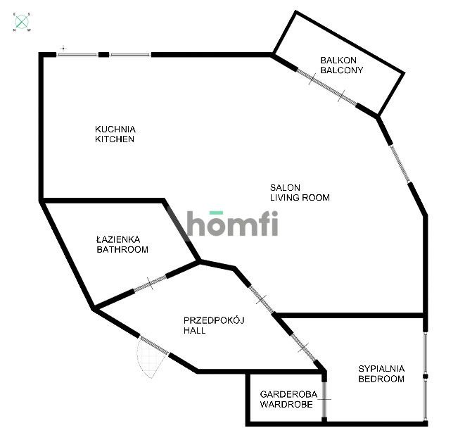 2-rooms apartment in city center - Apartment - Rent - Wrocław, Śródmieście