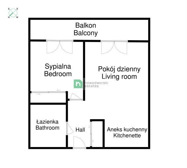 New 1-bedroom flat on Krzyki - Piękna Street - Apartment - Rent - Wrocław, Krzyki