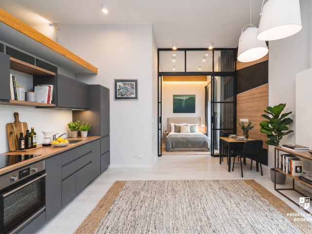 Unique apartment with garden and mezzaine in the heart of Zabłocie district | parking place in garage - Apartment - Sale - Kraków, Zabłocie