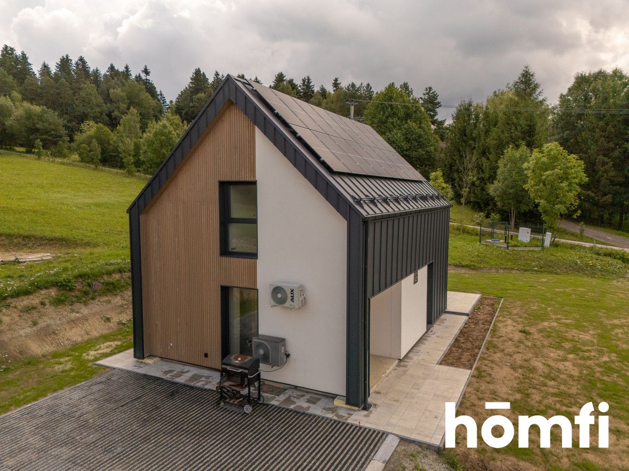 Nowoczesny dom 100 m² Pompa ciepła, fotowoltaika, klimatyzacja - Dom - Sprzedaż - Nowosądecki, Grybów / Gródek