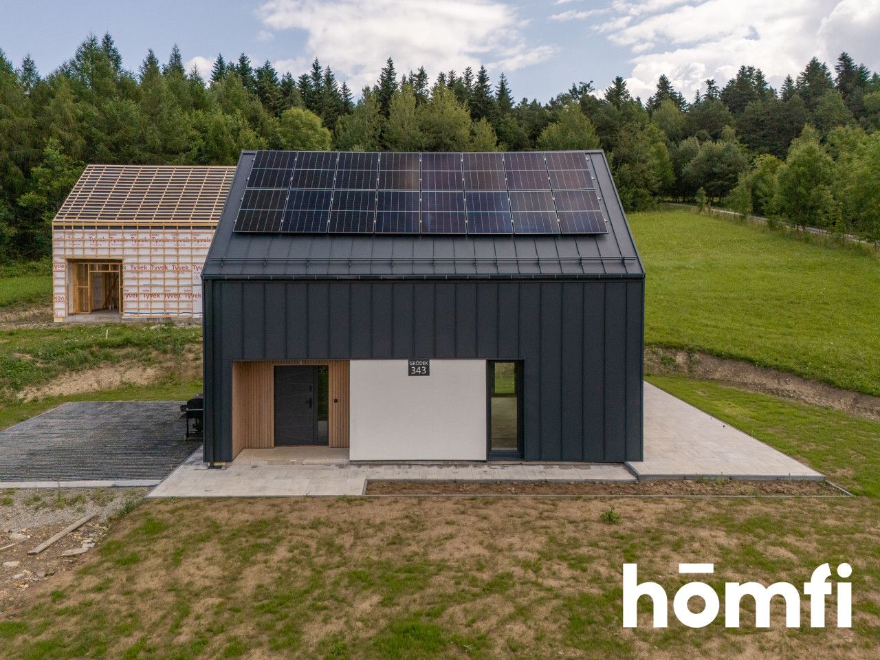 Nowoczesny dom 100 m² Pompa ciepła, fotowoltaika, klimatyzacja - Dom - Sprzedaż - Nowosądecki, Grybów / Gródek