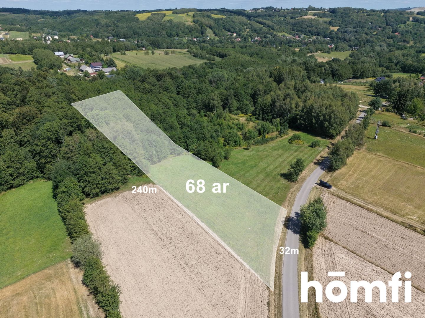 Picturesque Plot with WZ surrounded by Forest | 68ar - Plot - Sale - Rzeszowski, Chmielnik