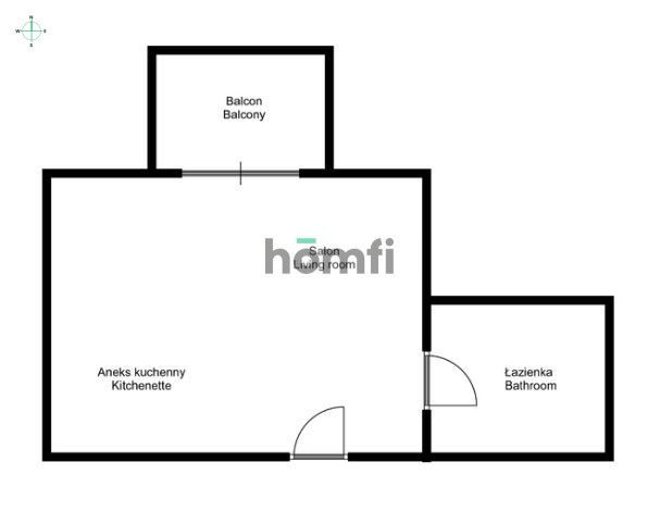 Kawalerka na wynajem/Nowy Młyn Różanka - Apartment - Rent - Wrocław, Psie Pole