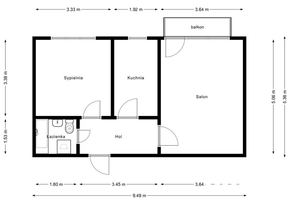 2-Room Apartment with Separate Kitchen – METRO Marymont – - Apartment - Rent - Warszawa, Żoliborz / Sady Żoliborskie