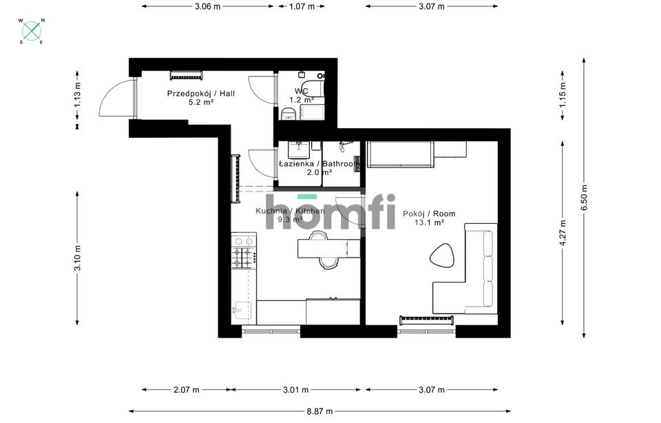 Bielsko City Centre | Studio Apartment 32.5 m² - Квартира - Продаж - Bielsko-Biała, Śródmieście