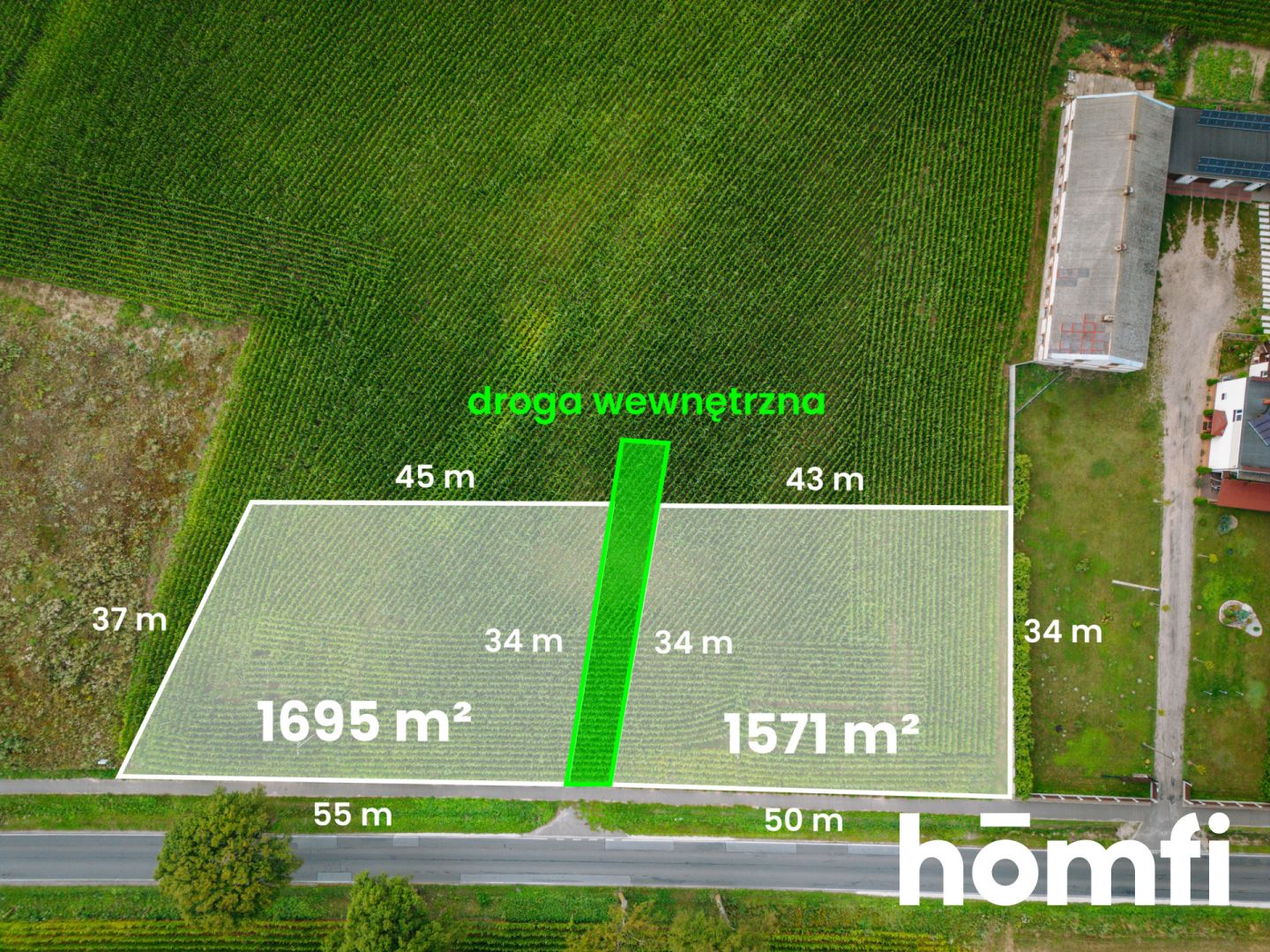 Two Building Plots Near the Łubianka Border – Building Conditions - Ділянка - Продаж - Toruński, Łubianka / Biskupice