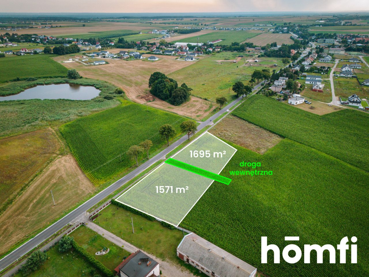 Two Building Plots Near the Łubianka Border – Building Conditions - Ділянка - Продаж - Toruński, Łubianka / Biskupice