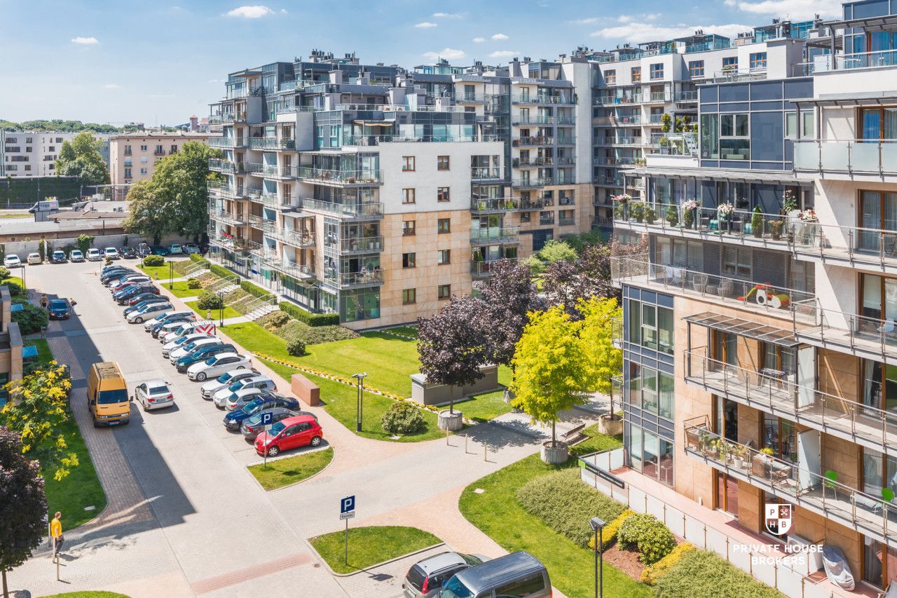 Klimatyzowane designerskie studio Wiślane Tarasy - Mieszkanie - Wynajem - Kraków, Śródmieście / Grzegórzki