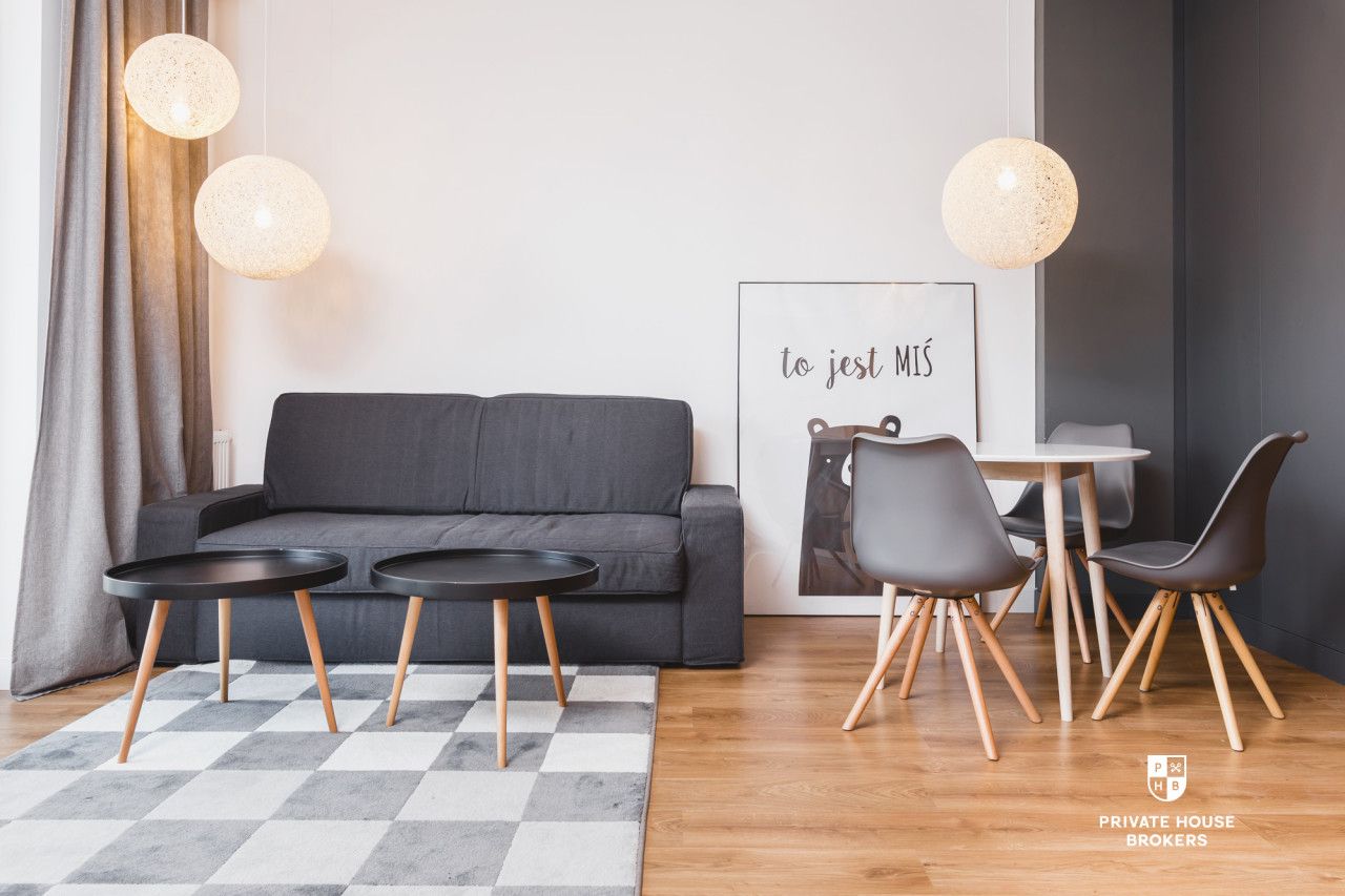 Klimatyzowane designerskie studio Wiślane Tarasy - Mieszkanie - Wynajem - Kraków, Śródmieście / Grzegórzki
