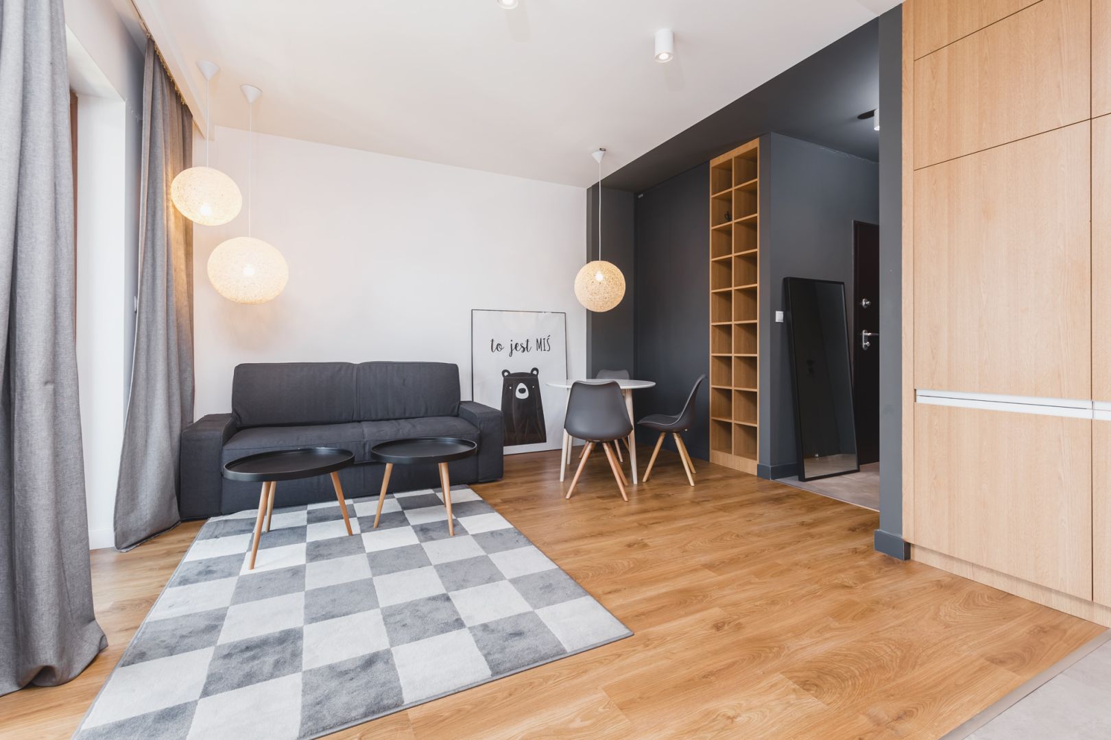 Air-conditioned stylish studio in "Wiślane Tarasy" - Apartment - Rent - Kraków, Śródmieście / Grzegórzki
