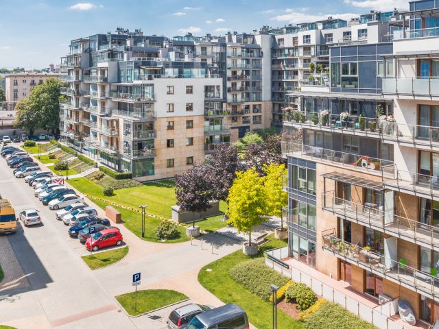 Air-conditioned stylish studio in "Wiślane Tarasy" - Apartment - Rent - Kraków, Śródmieście / Grzegórzki