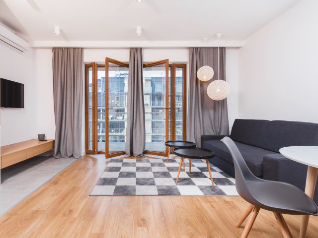 Air-conditioned stylish studio in "Wiślane Tarasy" - Apartment - Rent - Kraków, Śródmieście / Grzegórzki