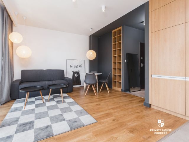 Klimatyzowane designerskie studio Wiślane Tarasy - Mieszkanie - Wynajem - Kraków, Śródmieście / Grzegórzki