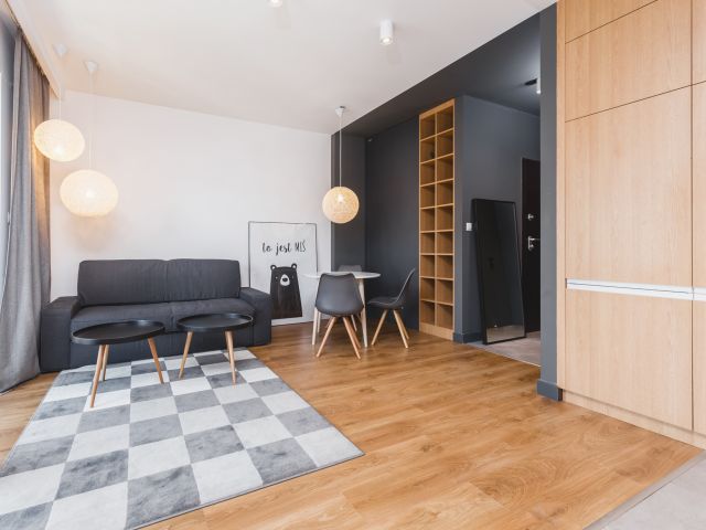 Air-conditioned stylish studio in "Wiślane Tarasy" - Apartment - Rent - Kraków, Śródmieście / Grzegórzki