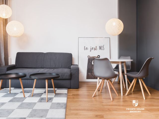 Klimatyzowane designerskie studio Wiślane Tarasy - Mieszkanie - Wynajem - Kraków, Śródmieście / Grzegórzki