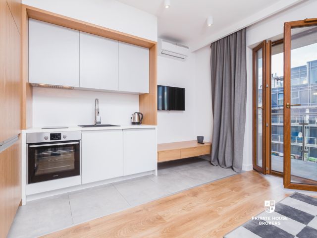 Klimatyzowane designerskie studio Wiślane Tarasy - Mieszkanie - Wynajem - Kraków, Śródmieście / Grzegórzki