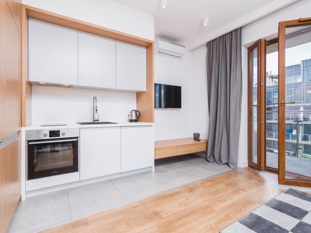 Air-conditioned stylish studio in "Wiślane Tarasy" - Apartment - Rent - Kraków, Śródmieście / Grzegórzki