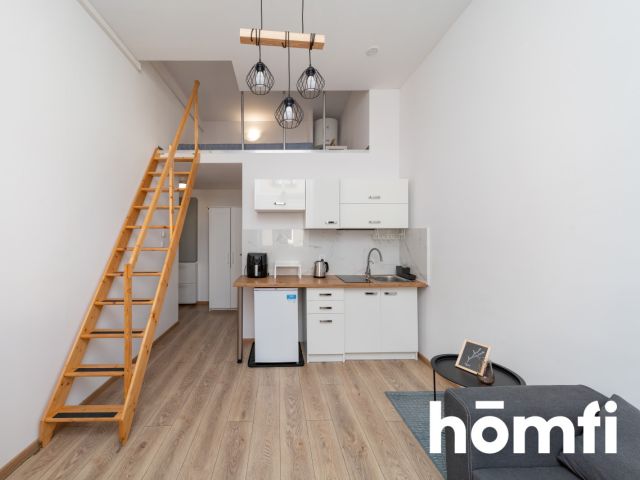 Studio Apartment near Manufaktura with a 5 m² Mezzanine - Apartment - Rent - Łódź, Polesie