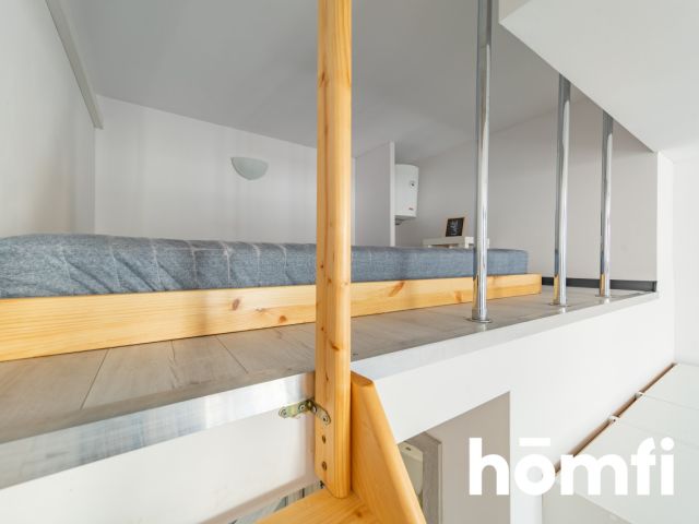 Studio Apartment near Manufaktura with a 5 m² Mezzanine - Apartment - Rent - Łódź, Polesie