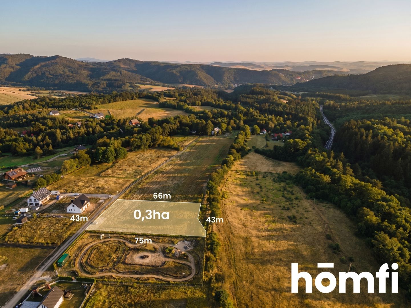 A perfectly located, scenic plot in the Kłodzko Valley. - Ділянка - Продаж - Ząbkowicki, Bardo / Dębowina