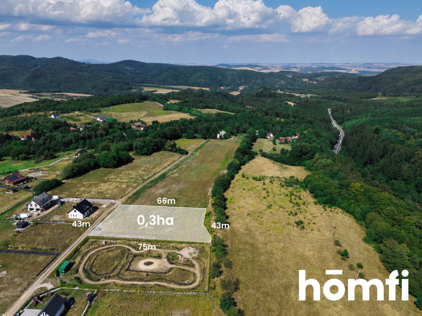 A perfectly located, scenic plot in the Kłodzko Valley. - Ділянка - Продаж - Ząbkowicki, Bardo / Dębowina