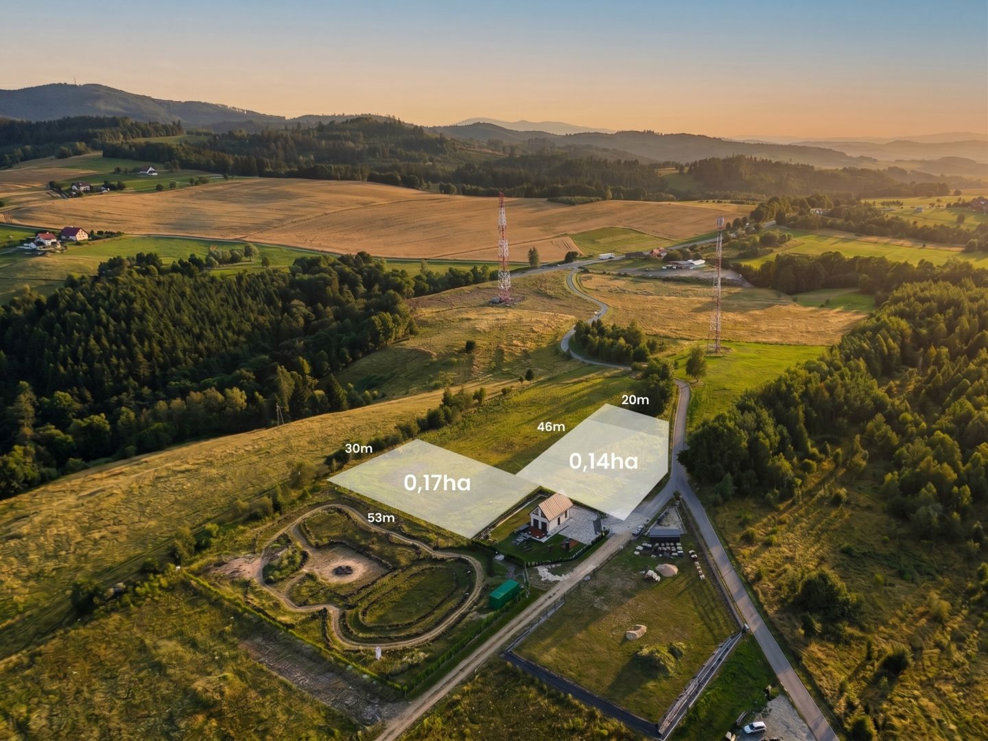 Mountain oasis with a view | 3 plots | - Plot - Sale - Ząbkowicki, Bardo / Dębowina
