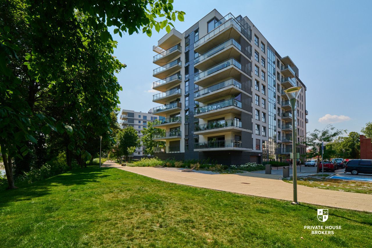 3-room apartment with 2 balconies in the River Point development - Apartment - Sale - Wrocław, Kępa Mieszczańska