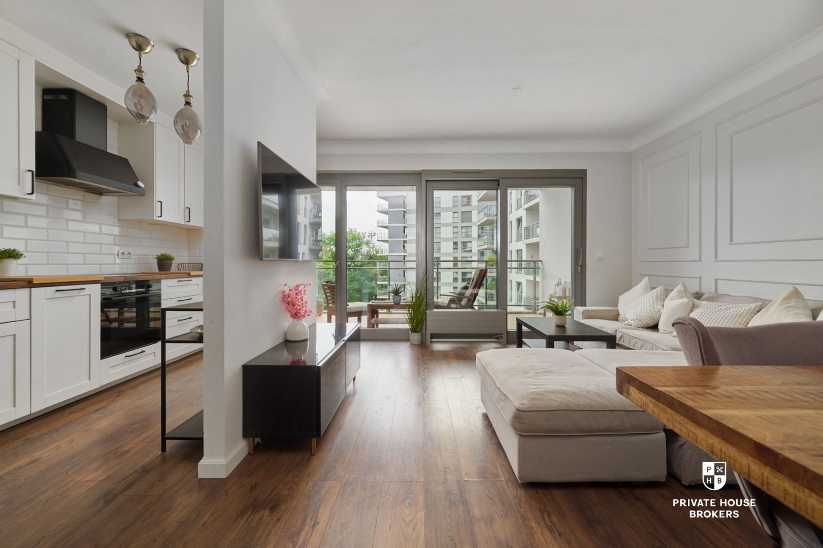 3-room apartment with 2 balconies in the River Point development - Apartment - Sale - Wrocław, Kępa Mieszczańska