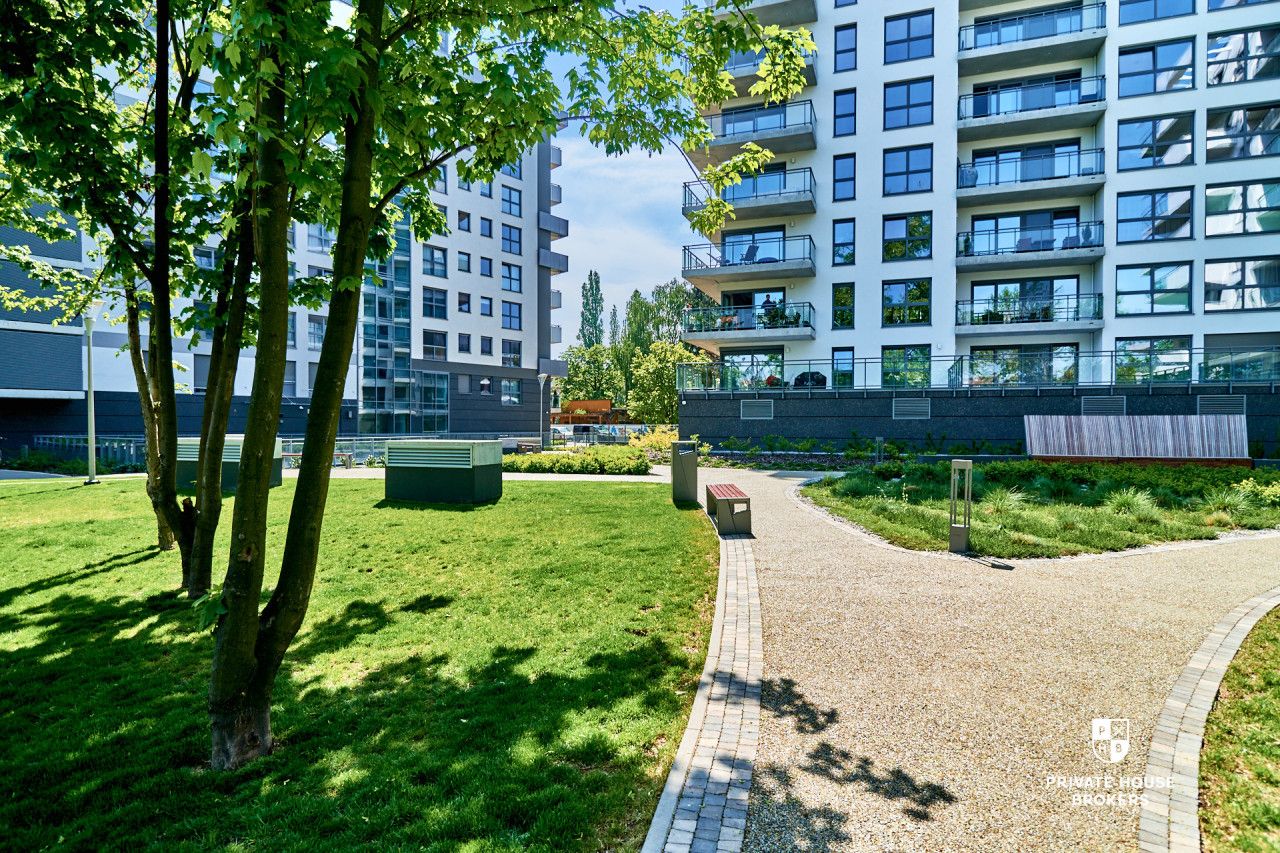 3-room apartment with 2 balconies in the River Point development - Apartment - Sale - Wrocław, Kępa Mieszczańska