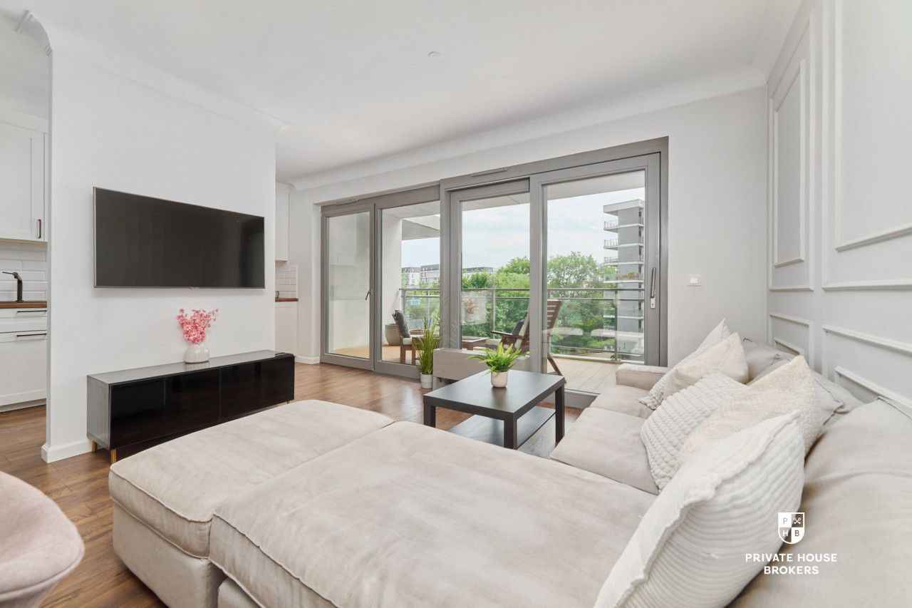 3-room apartment with 2 balconies in the River Point development - Apartment - Sale - Wrocław, Kępa Mieszczańska