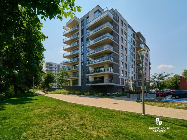 3-room apartment with 2 balconies in the River Point development - Apartment - Sale - Wrocław, Kępa Mieszczańska