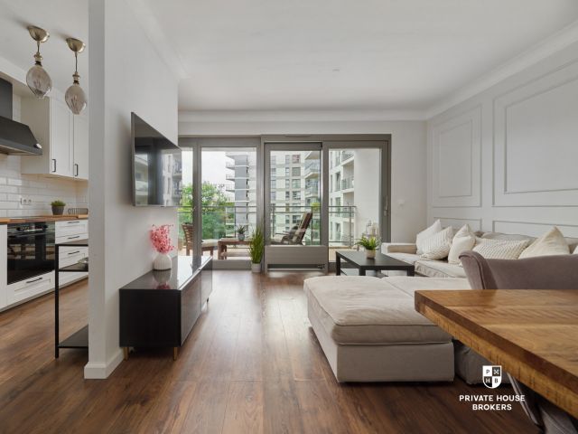3-room apartment with 2 balconies in the River Point development - Apartment - Sale - Wrocław, Kępa Mieszczańska
