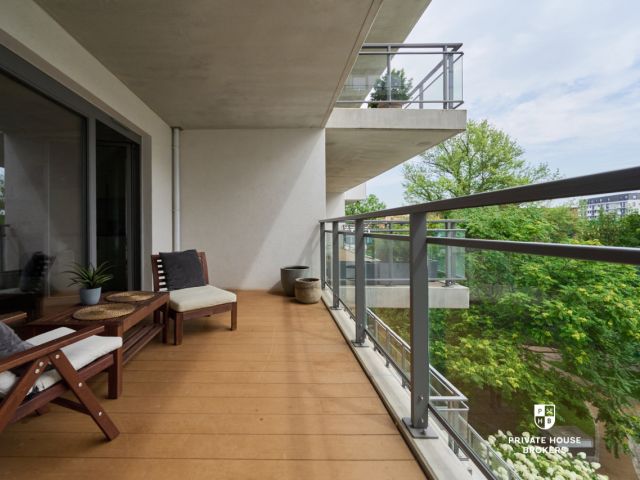 3-room apartment with 2 balconies in the River Point development - Apartment - Sale - Wrocław, Kępa Mieszczańska