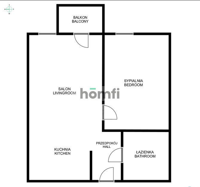 New, 1 bedroom flat, Poznańska street for sale - Apartment - Sale - Kraków, Krowodrza