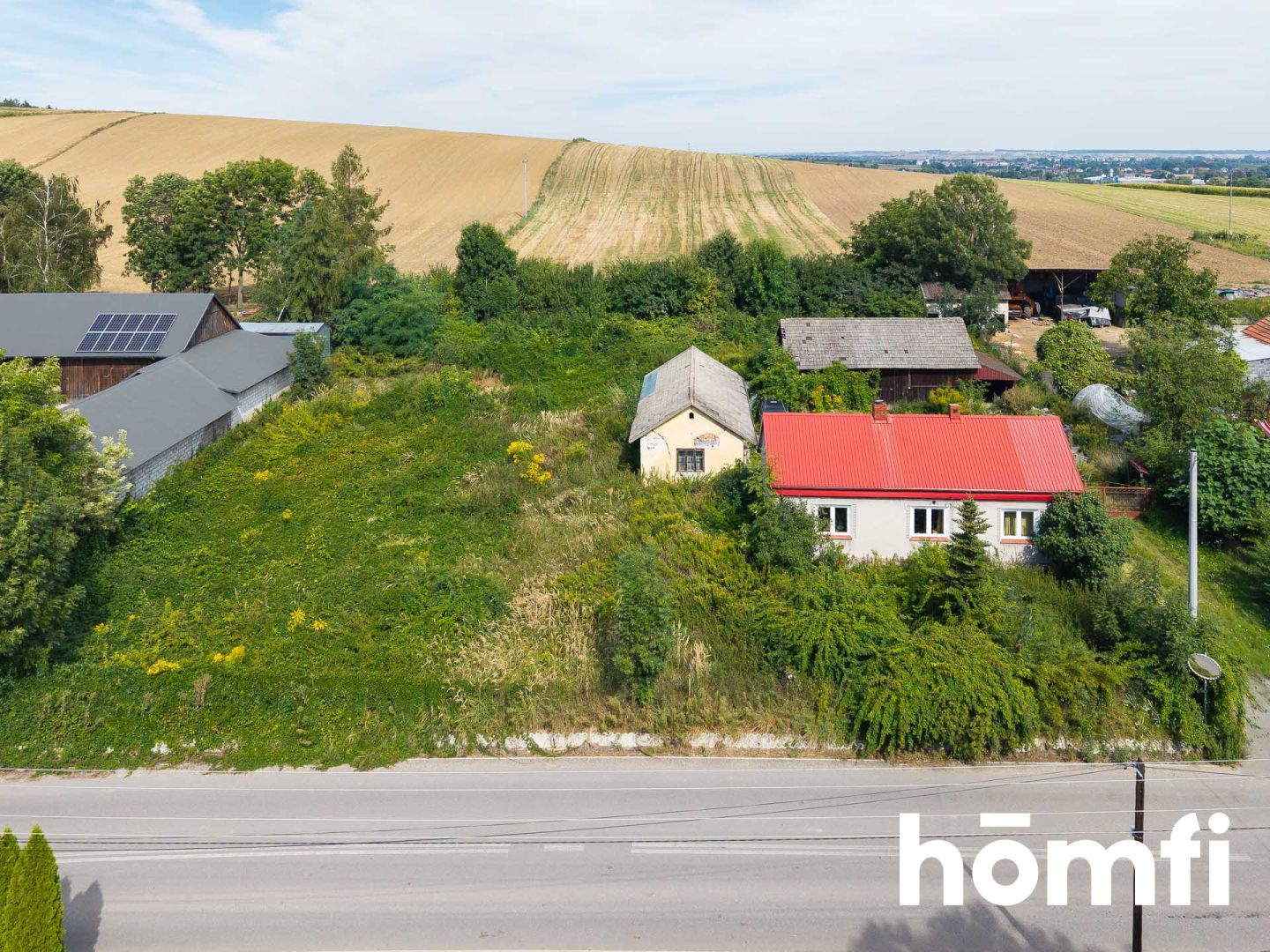 DZIAŁKA 24,50 AR| 4 DOMY| 480 PUM| 20 DO KRAKOWA - Plot - Sale - Krakowski, Słomniki / Niedźwiedź