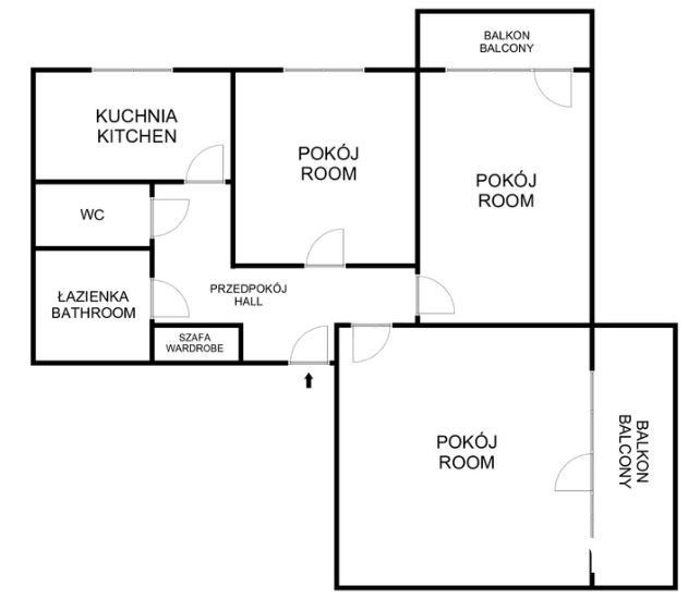PANORAMIC 3-ROOM APARTMENT WITH SEPARATE KITCHEN | SEPARATE TOILET | MAŁA GÓRA ST. | 2 BALCONIES | BASEMENT - Квартира - Продаж - Kraków, Podgórze / Bieżanów