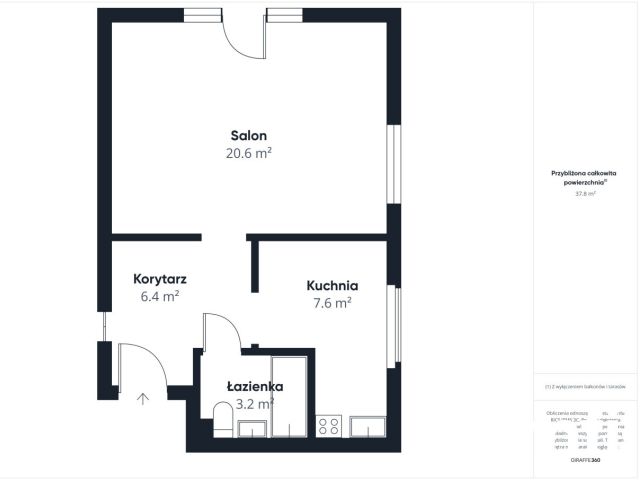 Functional studio apartment! Krowodrza! - Apartment - Rent - Kraków, Krowodrza