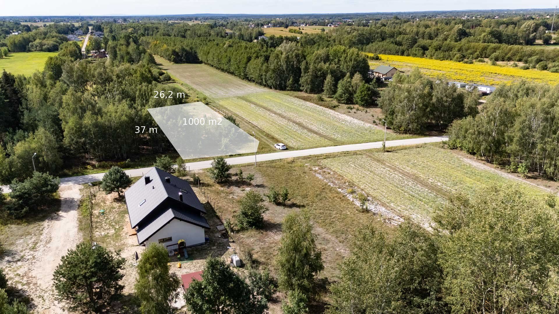 Piękna działka z WZ w Janowie, dojazd asfalt - Działka - Sprzedaż - Radomski, Skaryszew / Janów