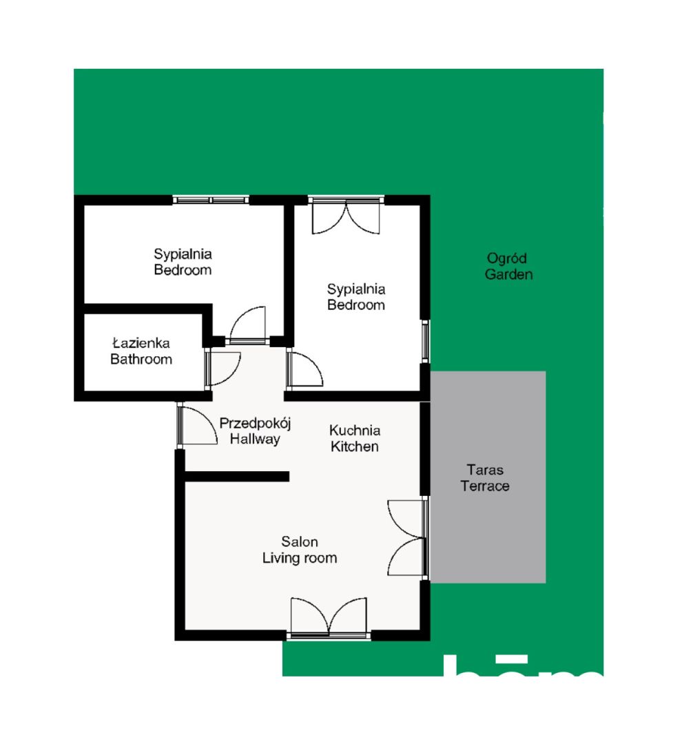 A modern apartment with a perfectly arranged garden in Wola Justowska - Квартира - Оренда - Kraków, Krowodrza / Wola Justowska