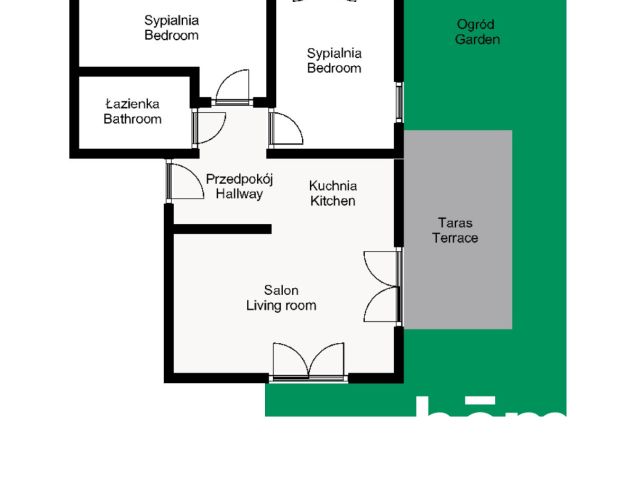 Nowoczesne mieszkanie z doskonale zaaranżowanym ogrodem na Woli Justowskiej - Mieszkanie - Wynajem - Kraków, Krowodrza / Wola Justowska